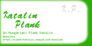 katalin plank business card